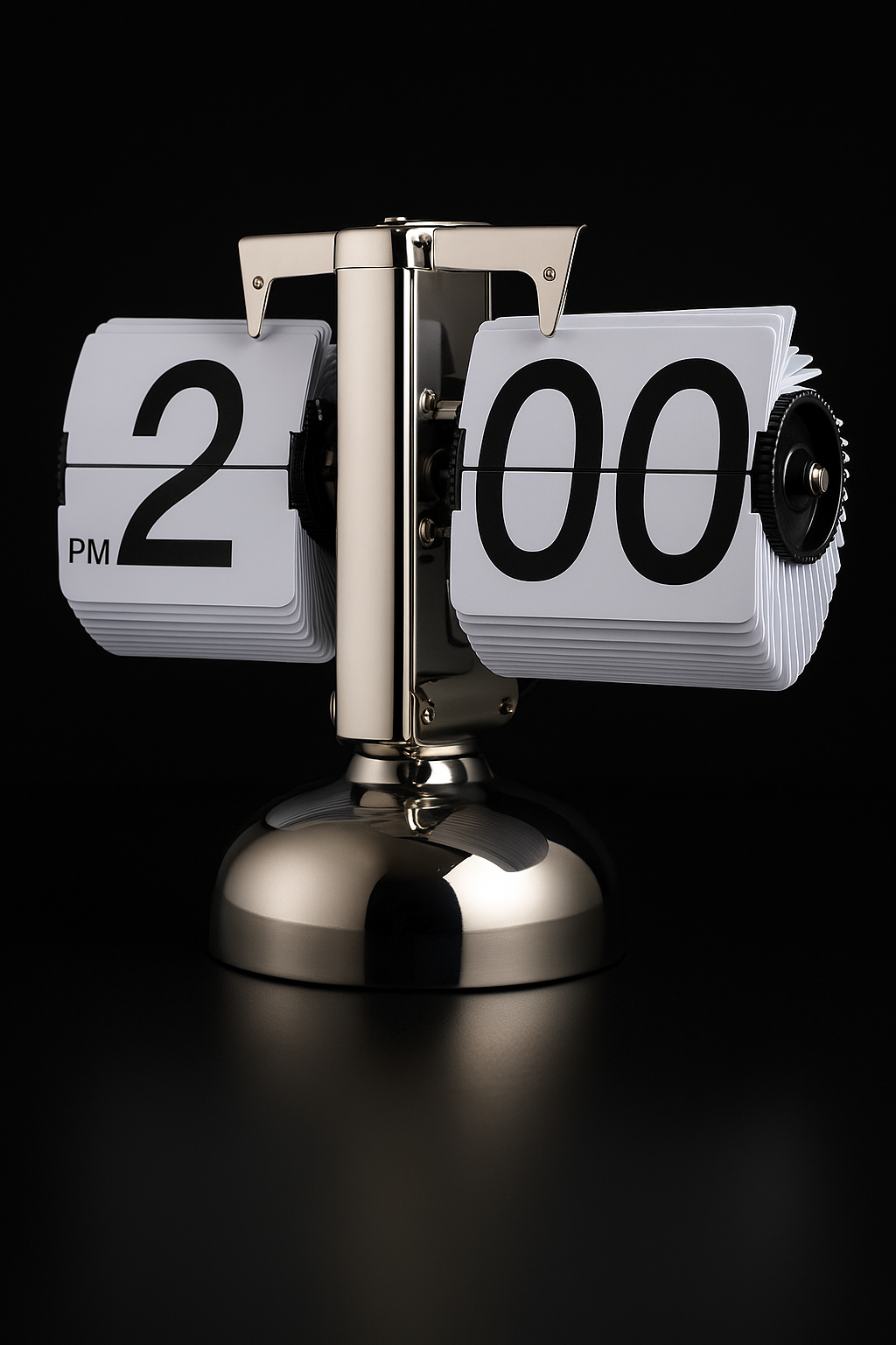 Retro Automatic Page Turning Clock