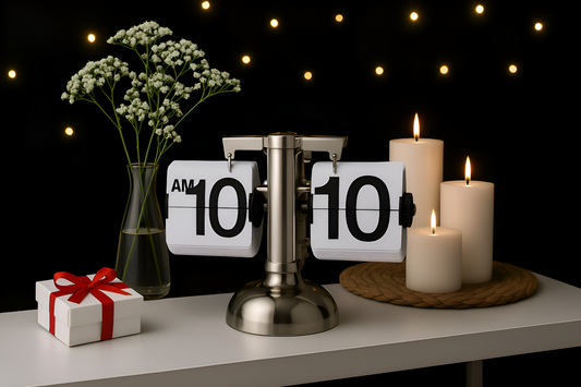 Retro Automatic Page Turning Clock